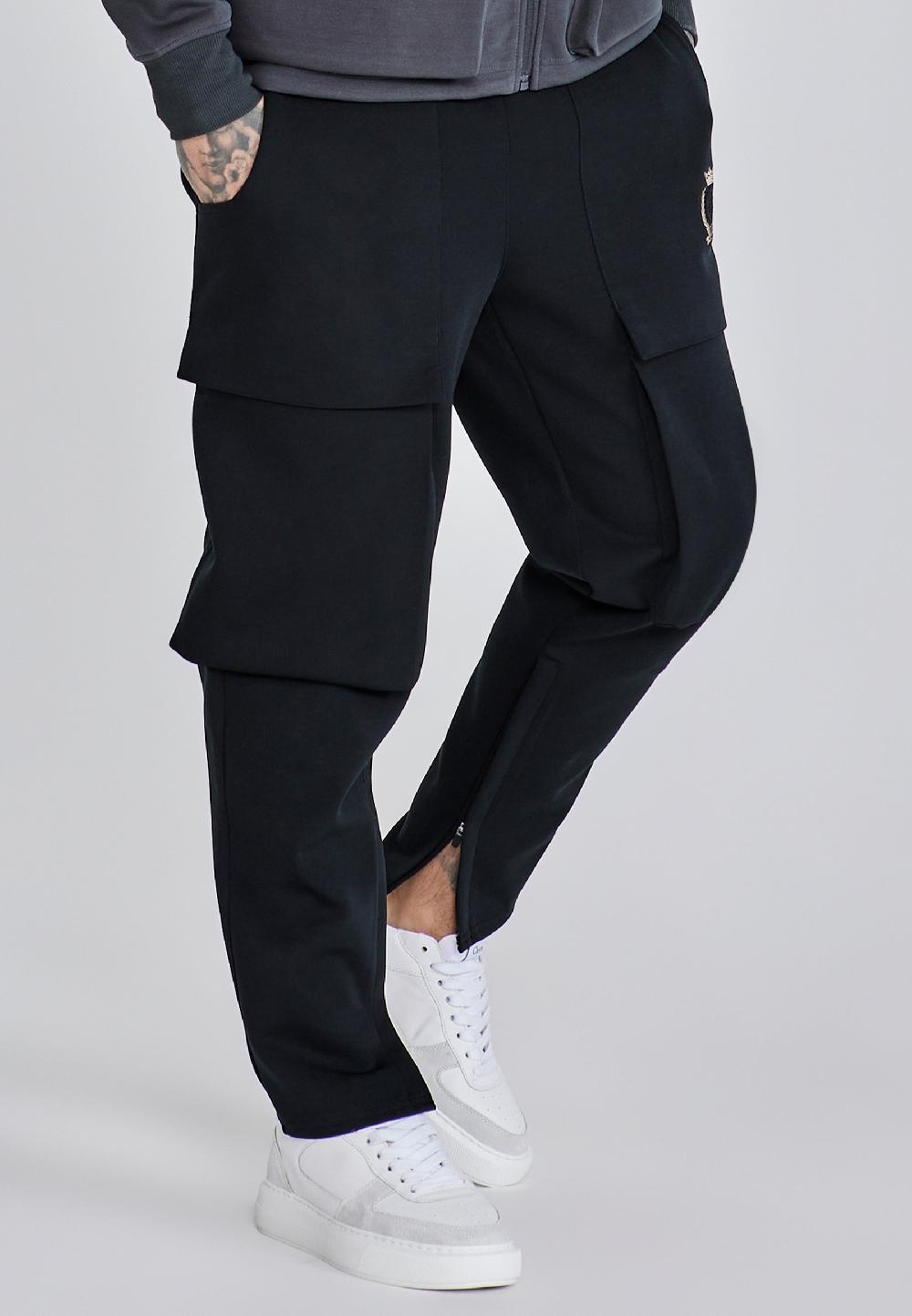 sik silk Black Utility Pants