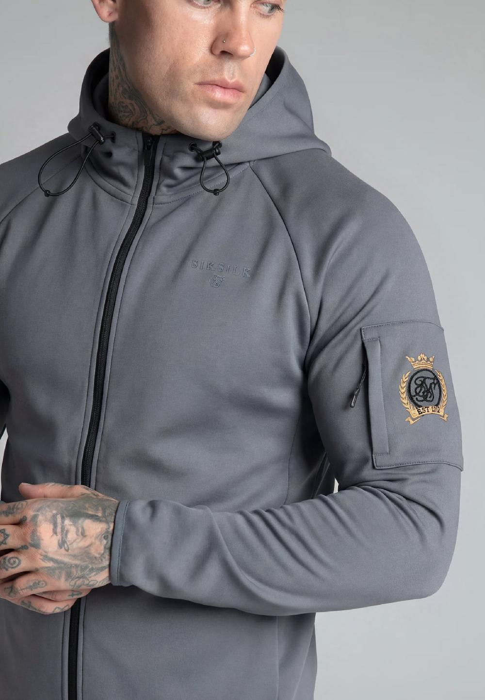 Sik Silk Blue Full Zip Hoodie