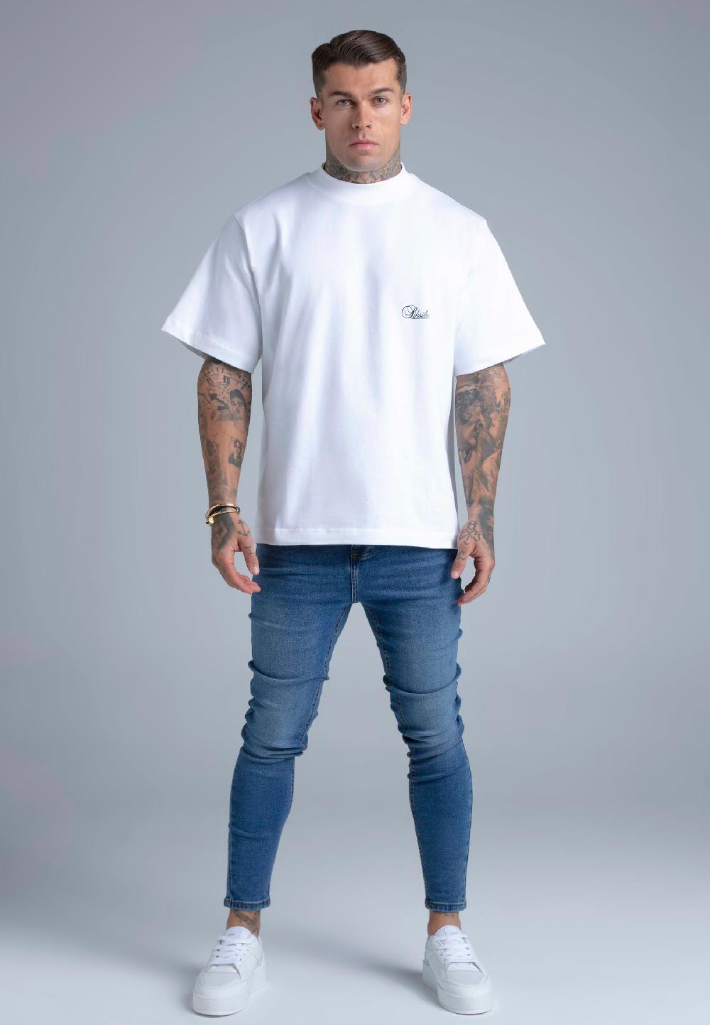 Sik Silk Blue Skinny Jeans