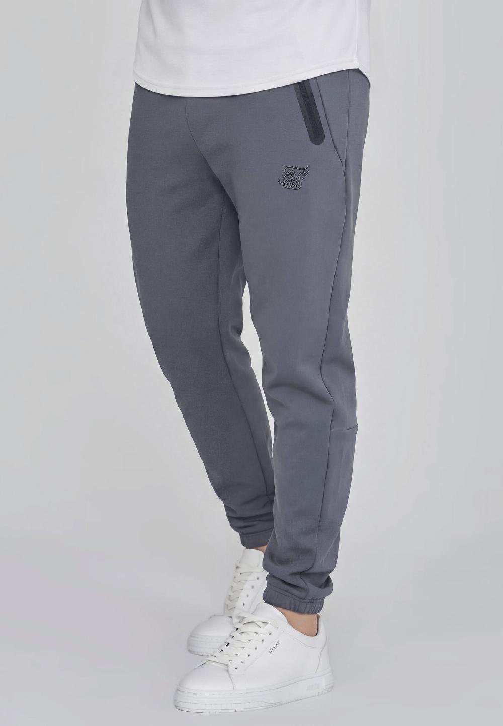 sik silk Blue Tapered Joggers