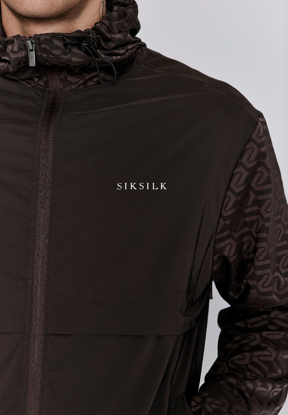 Sik Silk Brown AOP Windbreaker