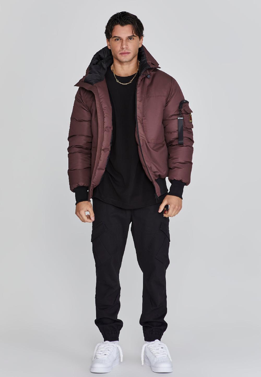 Sik Silk Brown Bomber Jacket