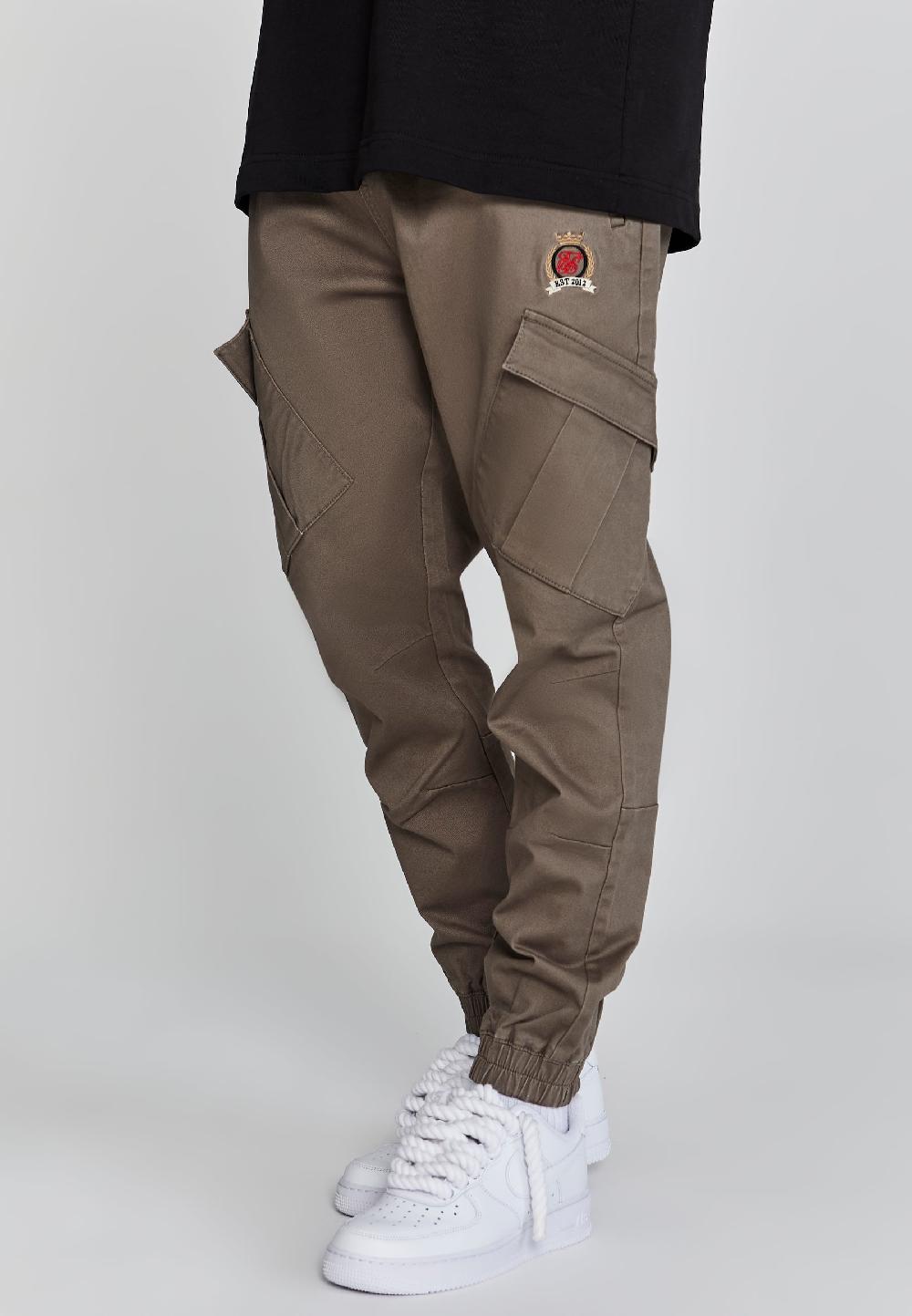 sik silk Brown Cargo Pants
