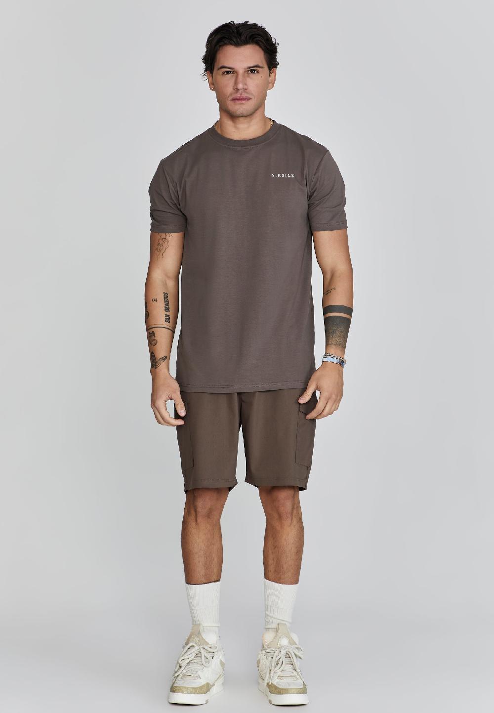 Sik Silk Brown Cargo Shorts