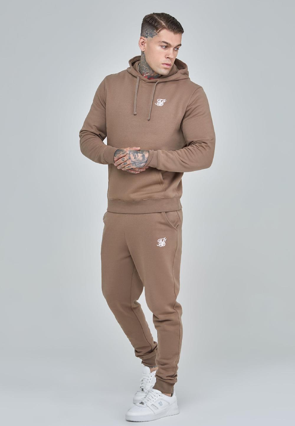 Sik Silk Brown Essentials Overhead Hoodie
