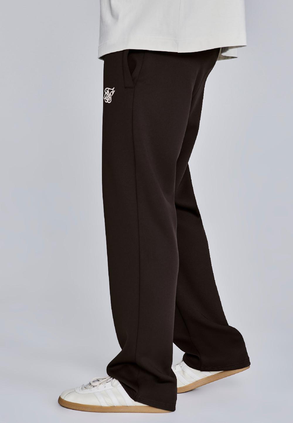 Sik Silk Brown Essentials Poly Track Pants