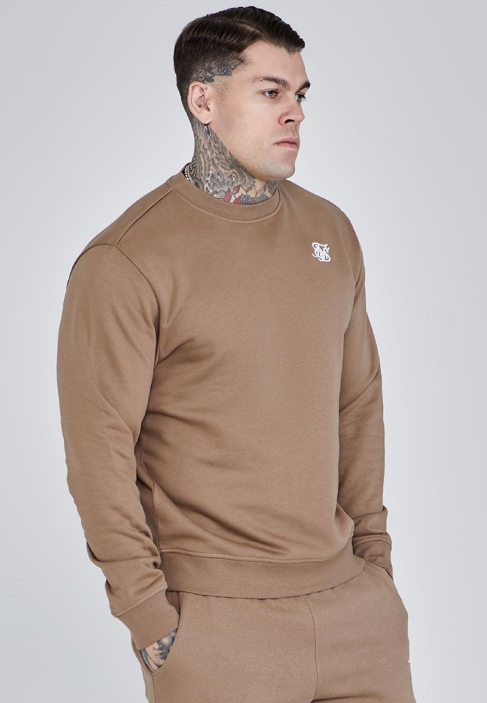 sik silk Brown Essentials Sweater