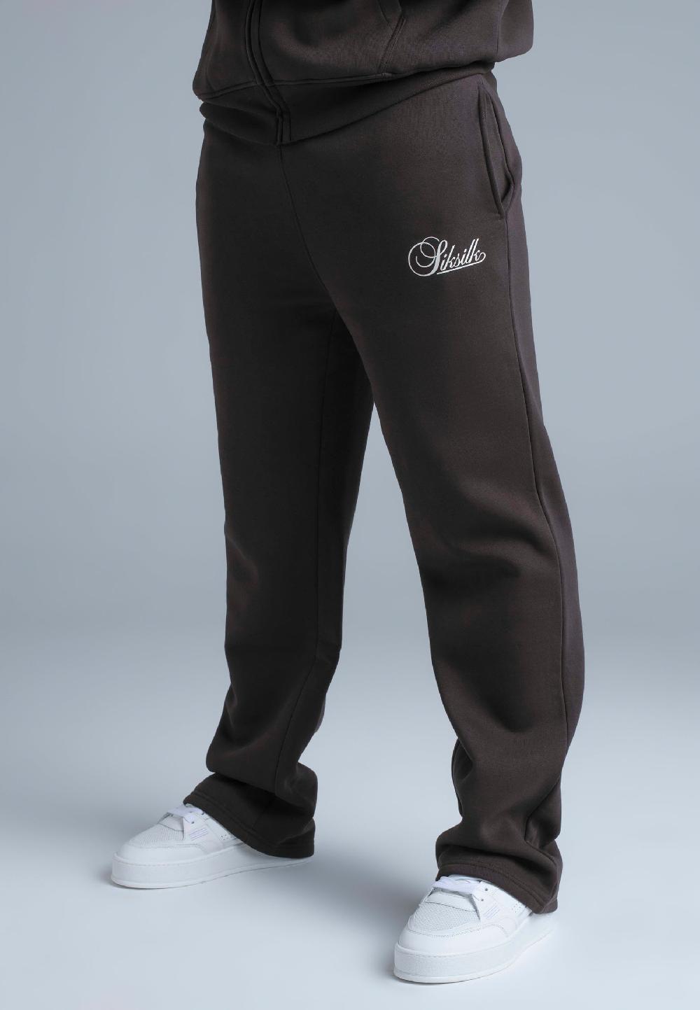 sik silk Brown Essentials Track Pants