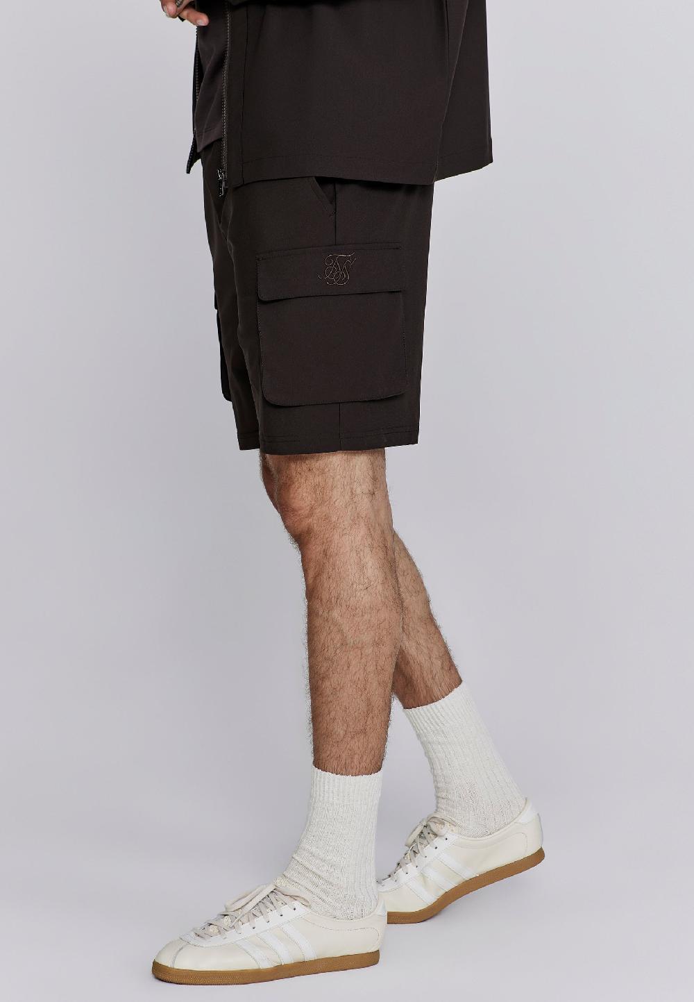 Sik Silk Brown Flight Cargo Short