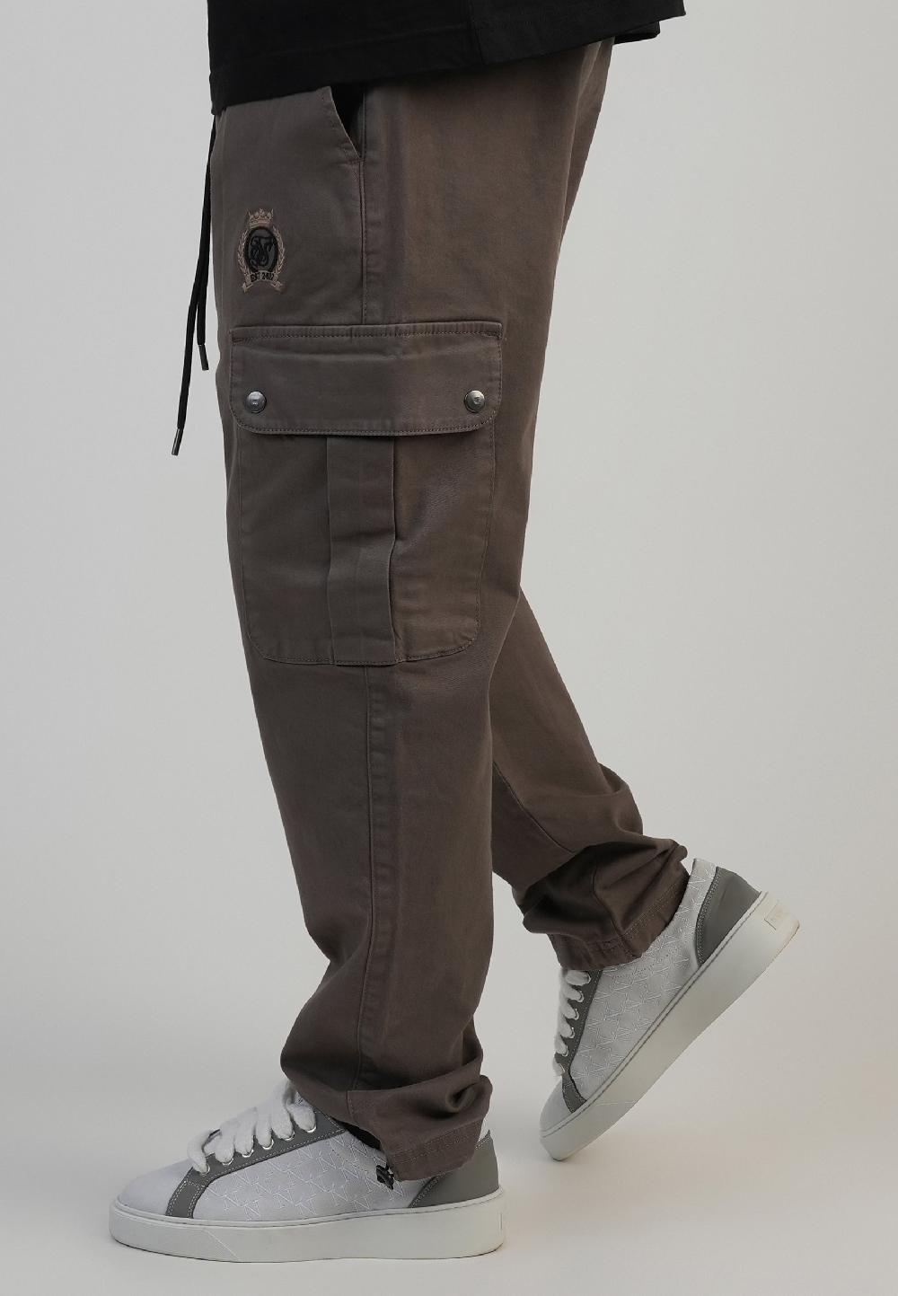 Sik Silk Brown Loose Fit Cargos