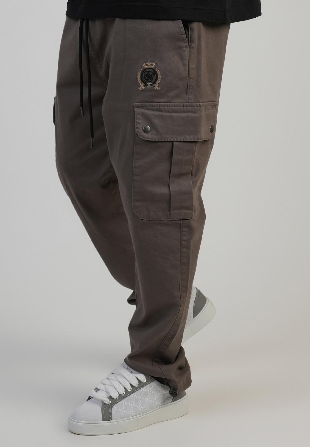 sik silk Brown Loose Fit Cargos