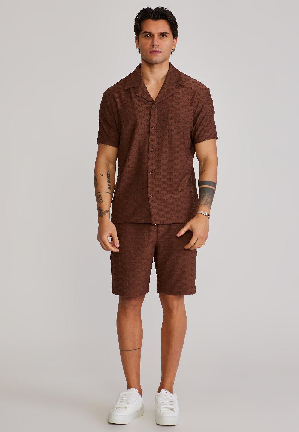 Sik Silk Brown Towelling Shorts