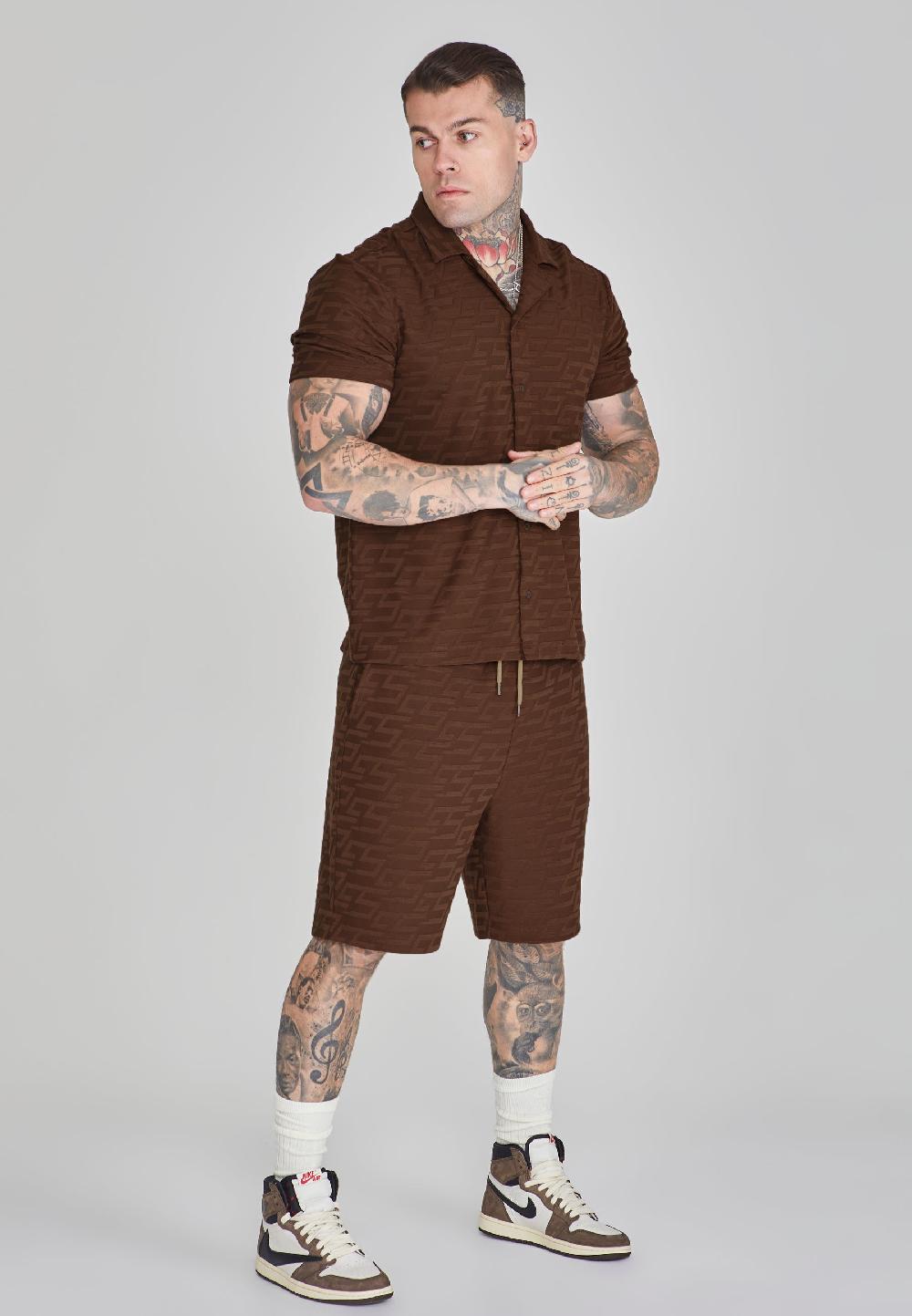 Sik Silk Brown Towelling Shorts
