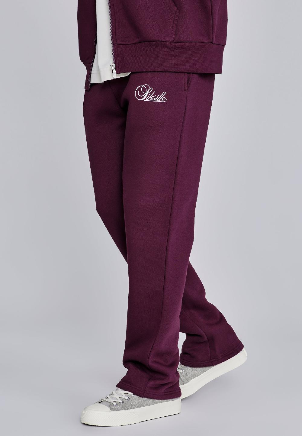 sik silk Burgundy Essentials Track Pants