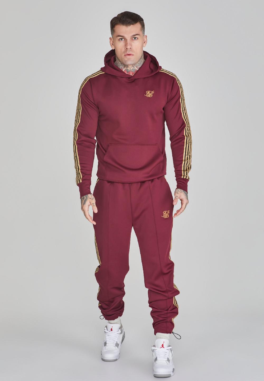 Sik Silk Burgundy Joggers