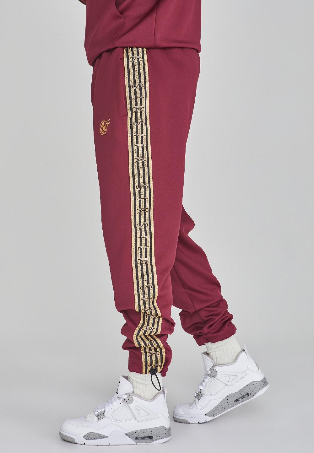 sik silk Burgundy Joggers