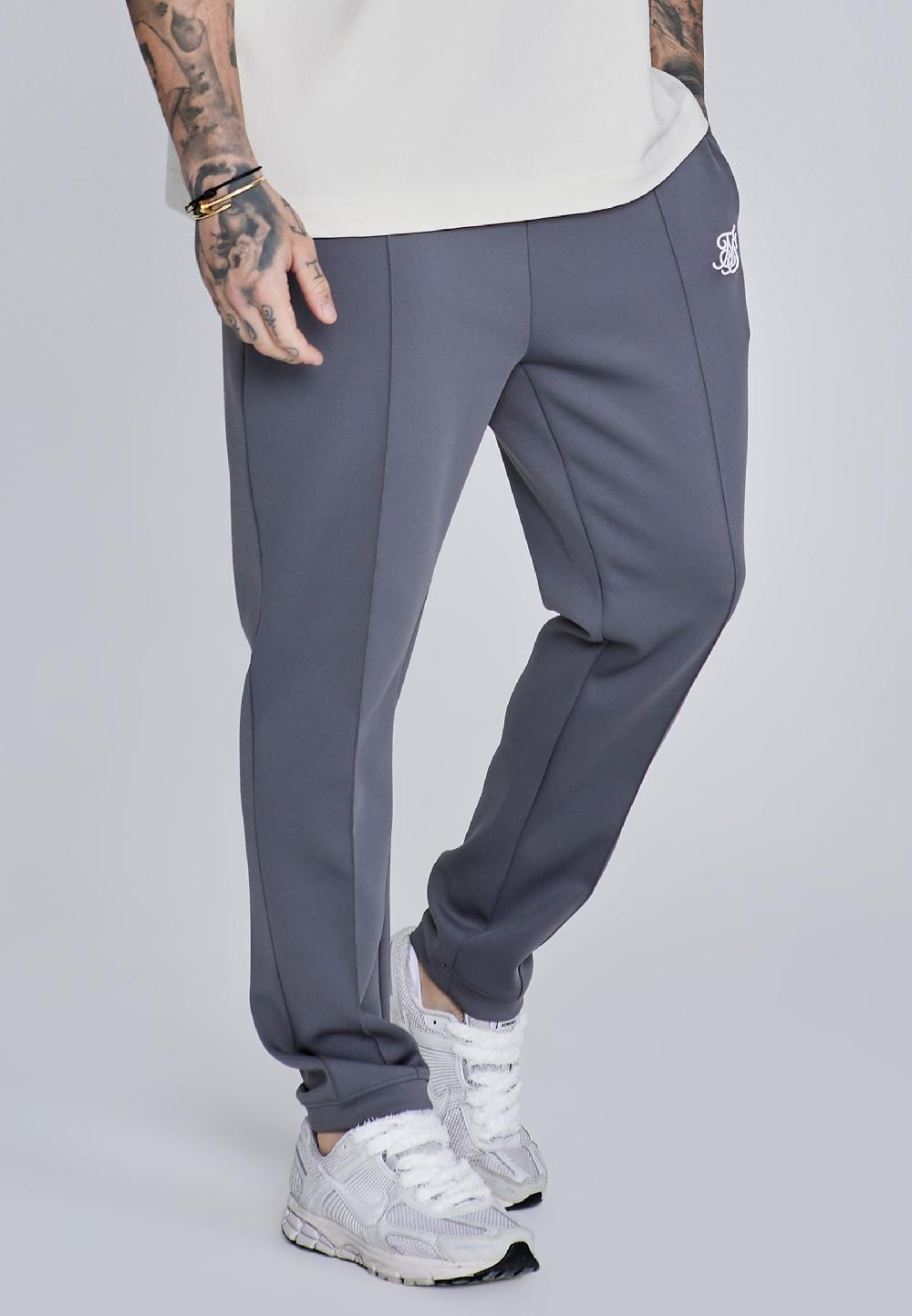 sik silk Dark Grey Essentials Pleated Pants