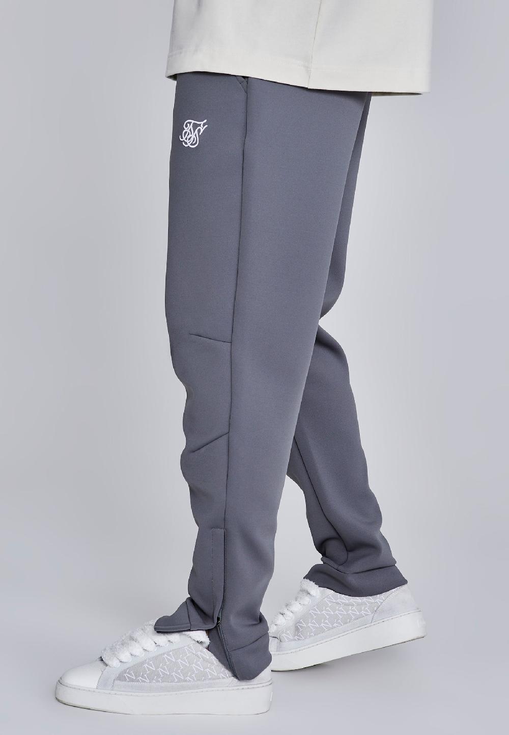 Sik Silk Dark Grey Essentials Poly Joggers