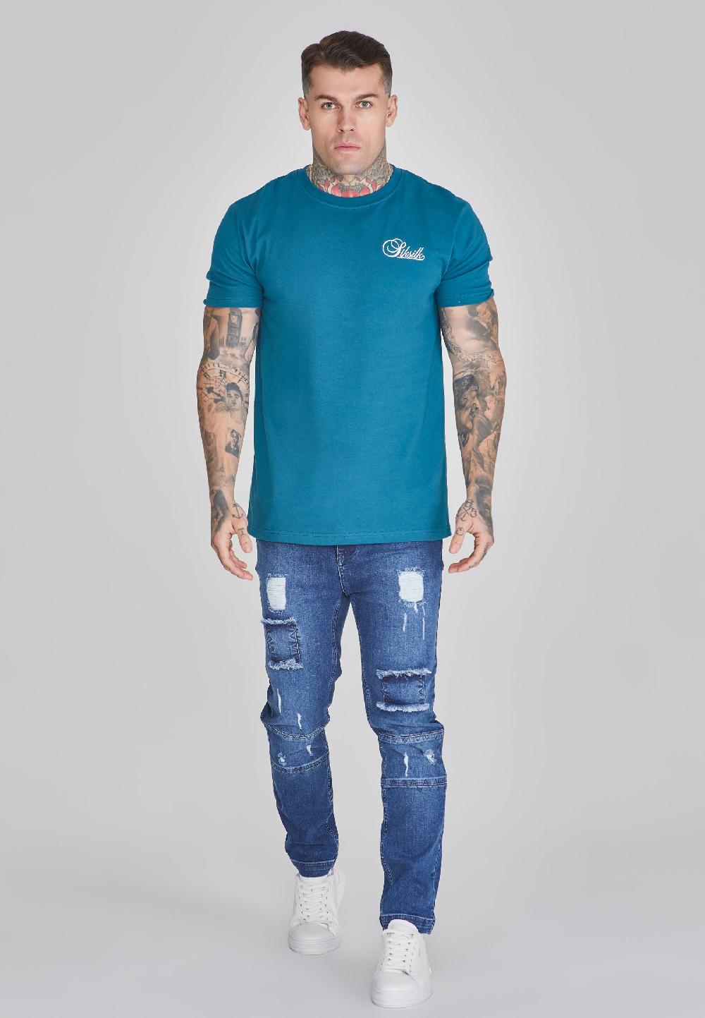 Sik Silk Drop Crotch Jeans Blue