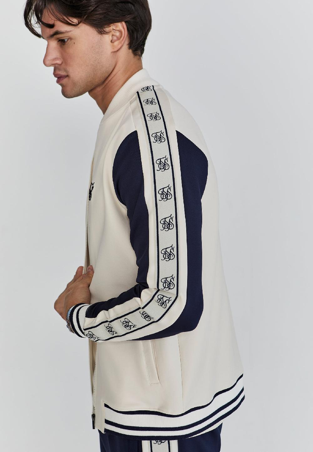 sik silk Ecru Bomber Jacket