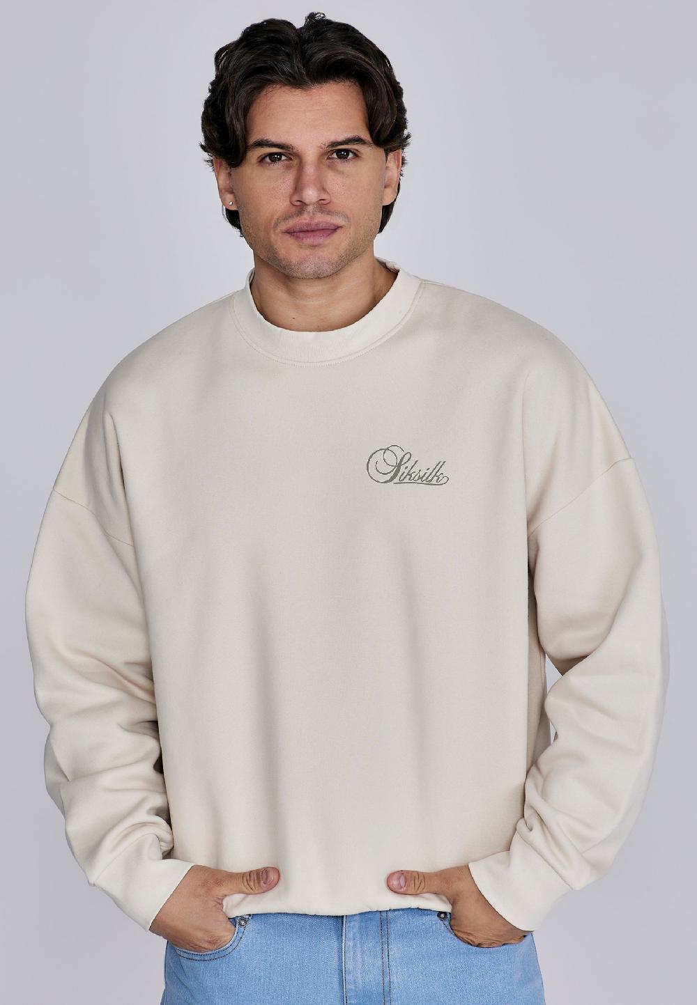 sik silk Ecru Essentials Sweater