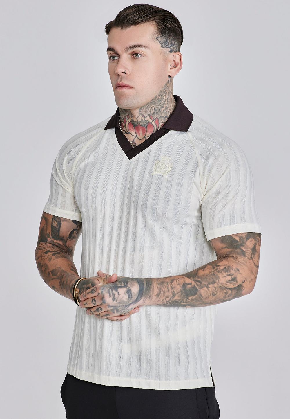 sik silk Ecru Polo T-Shirt