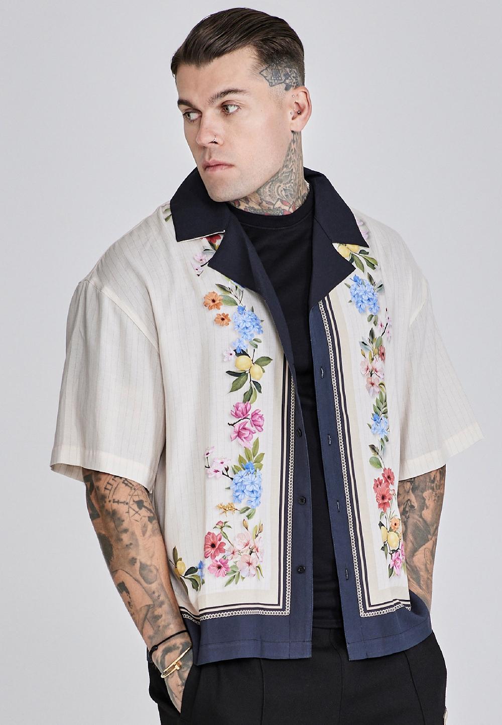 sik silk Ecru Resort Shirt