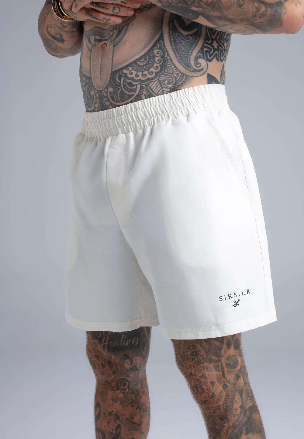 Sik Silk Ecru Swim Shorts