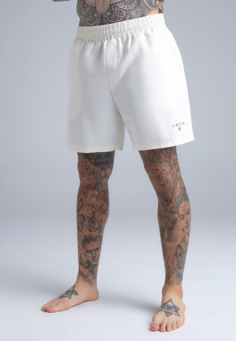 sik silk Ecru Swim Shorts