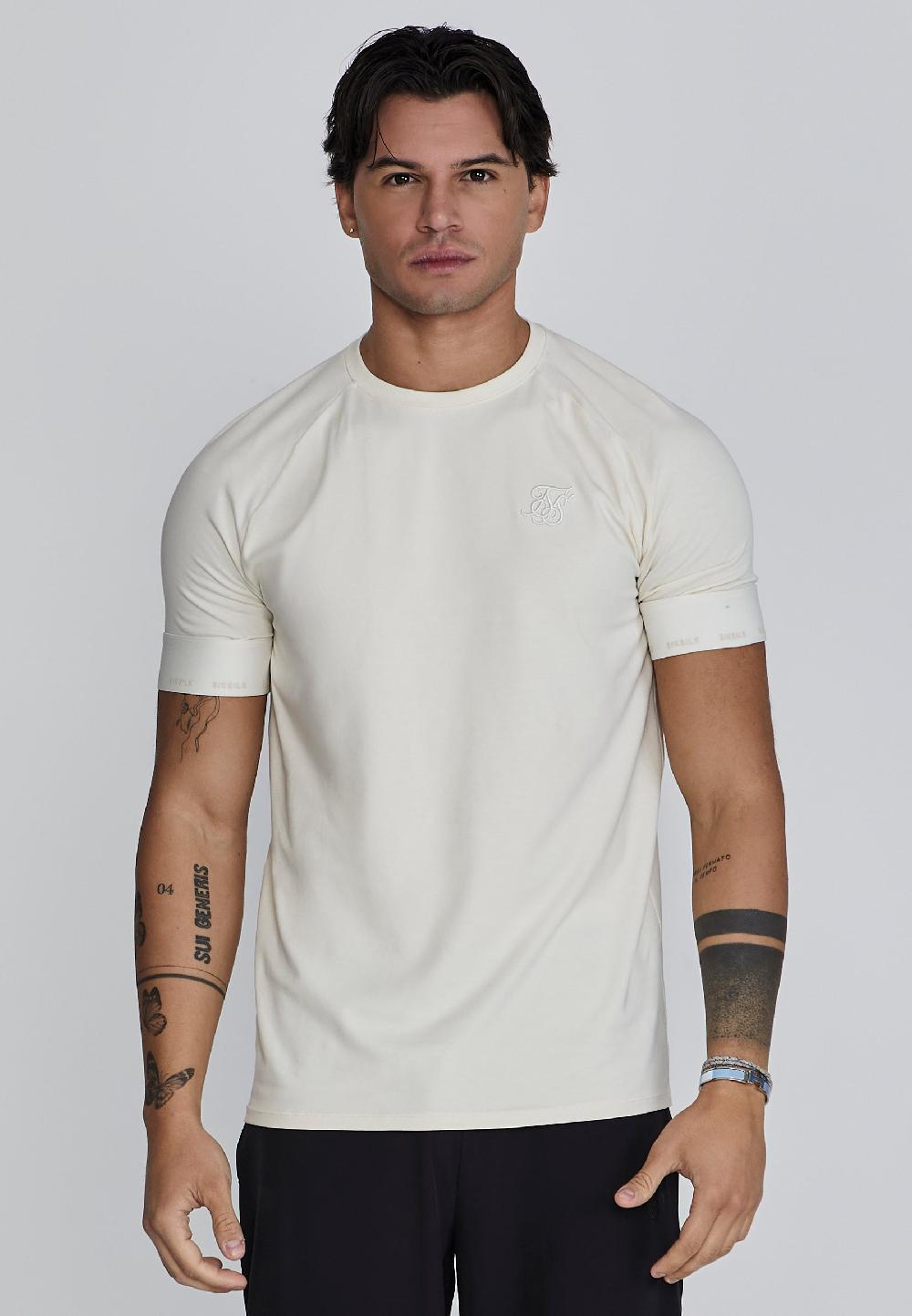 sik silk Ecru Tech T-Shirt