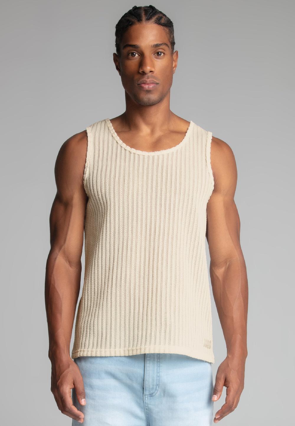 sik silk Ecru Textured Vest