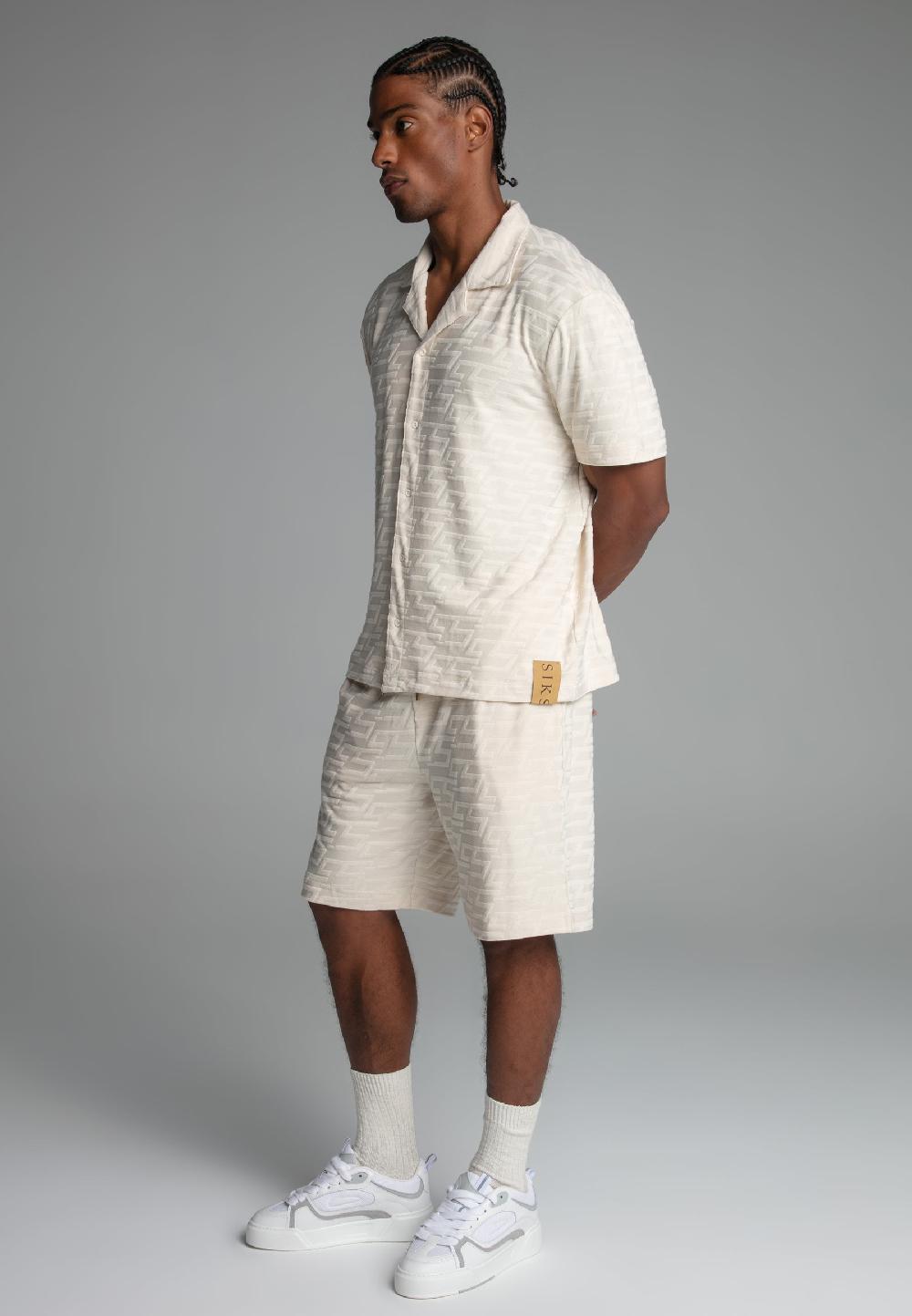 Sik Silk Ecru Towelling Shirt