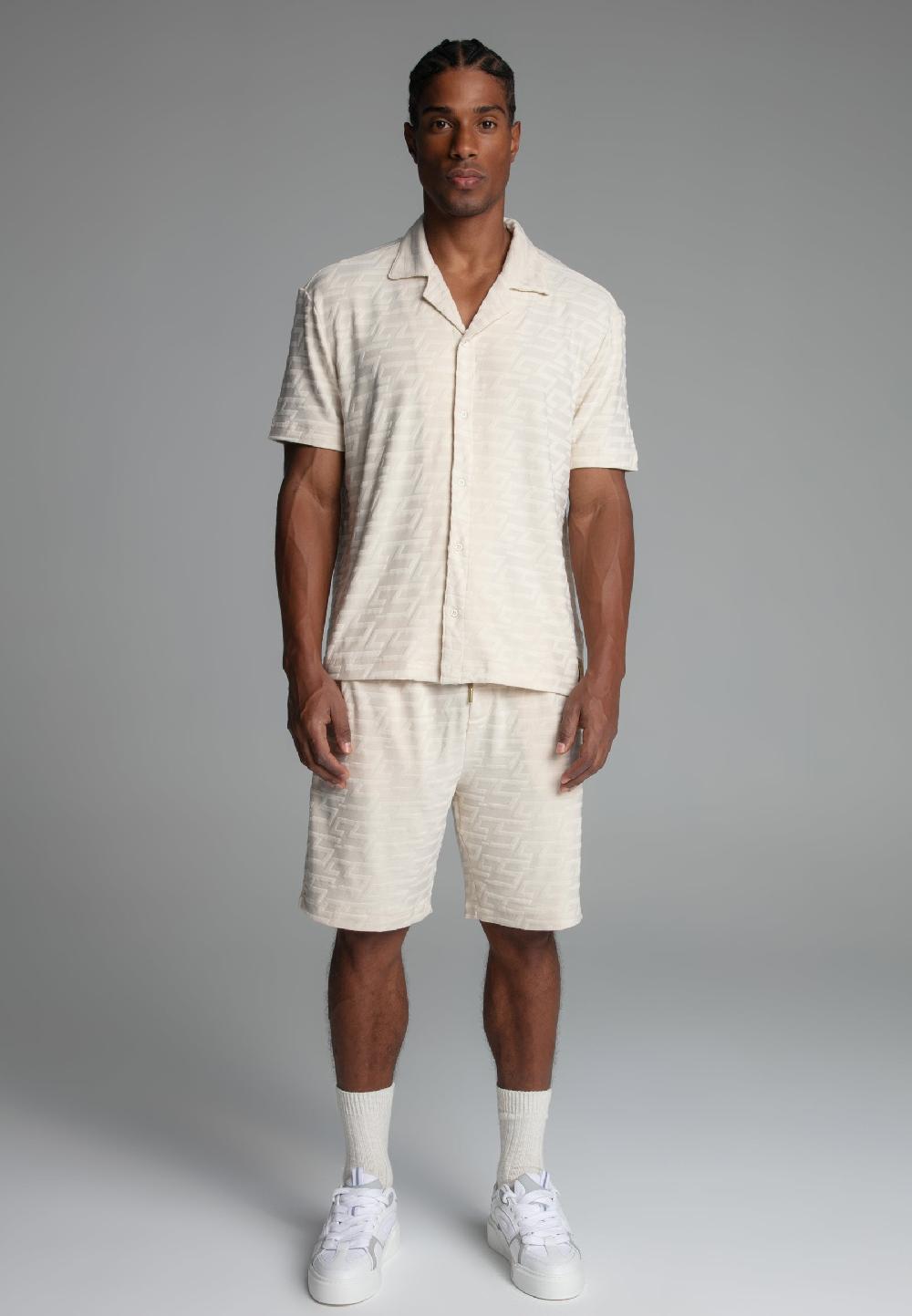 Sik Silk Ecru Towelling Shorts