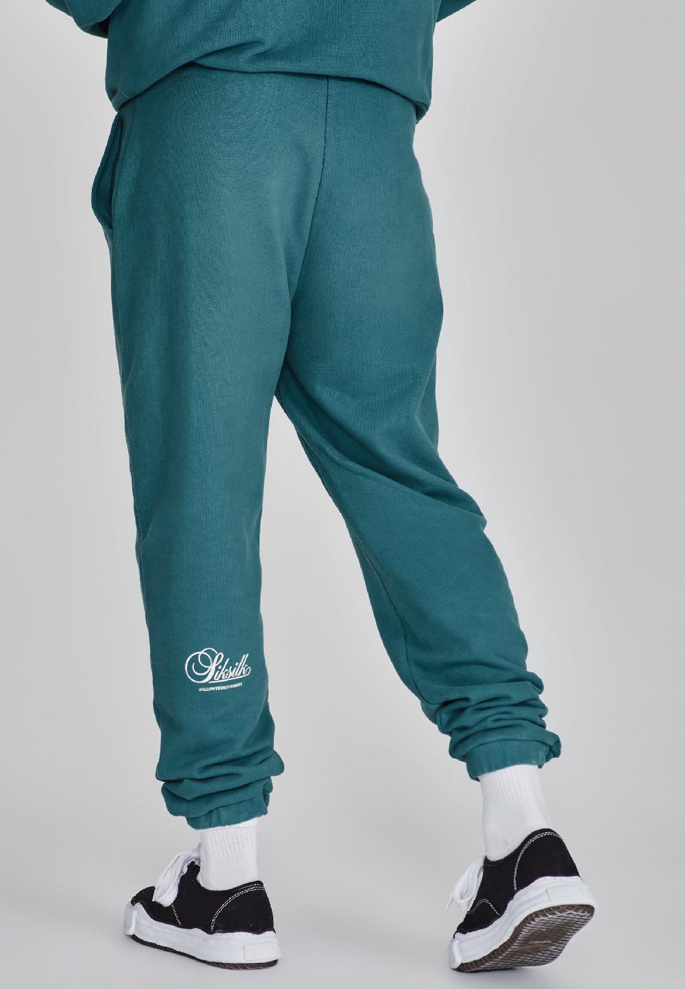 sik silk Green Graphic Joggers