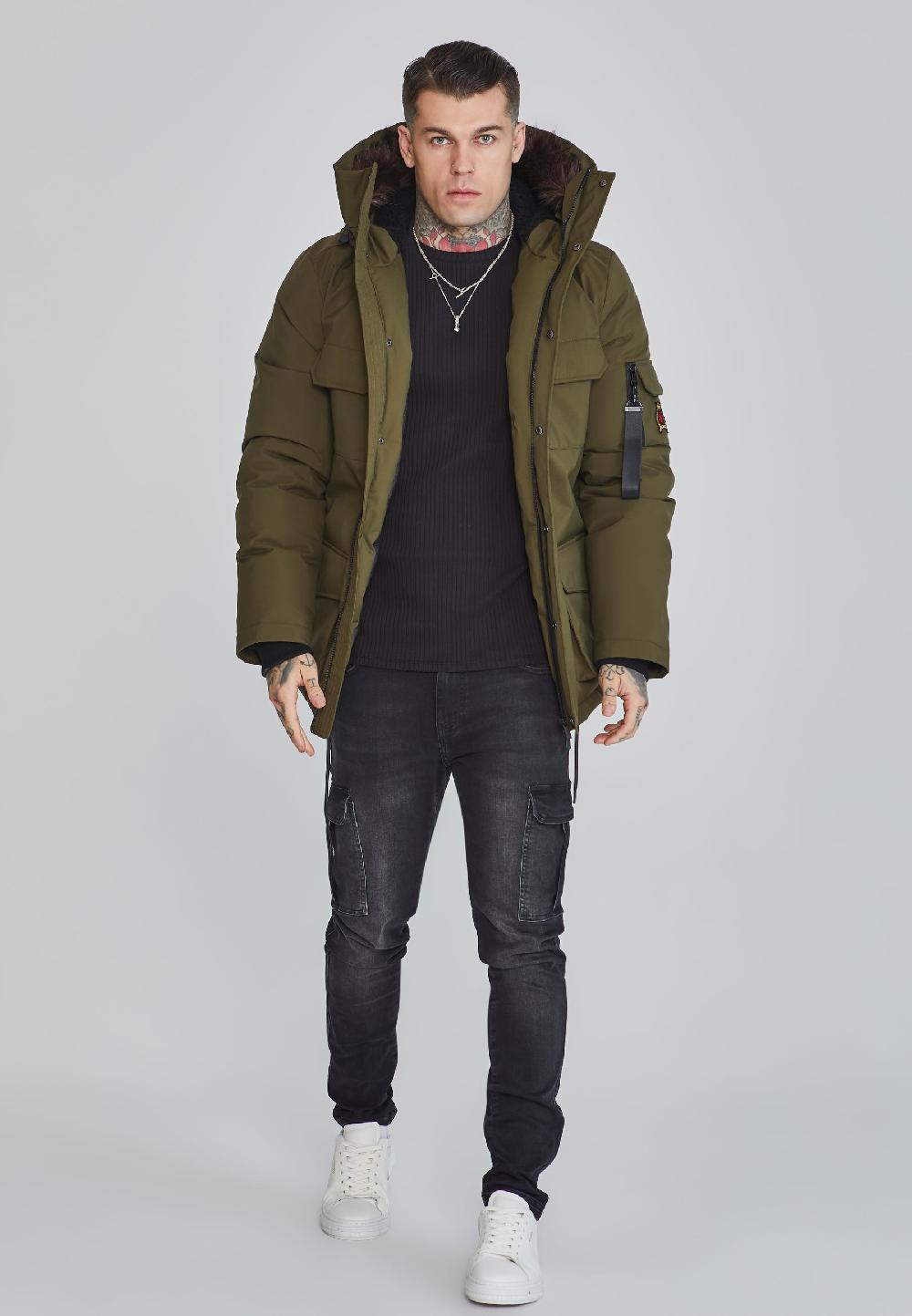 Sik Silk Green Parka