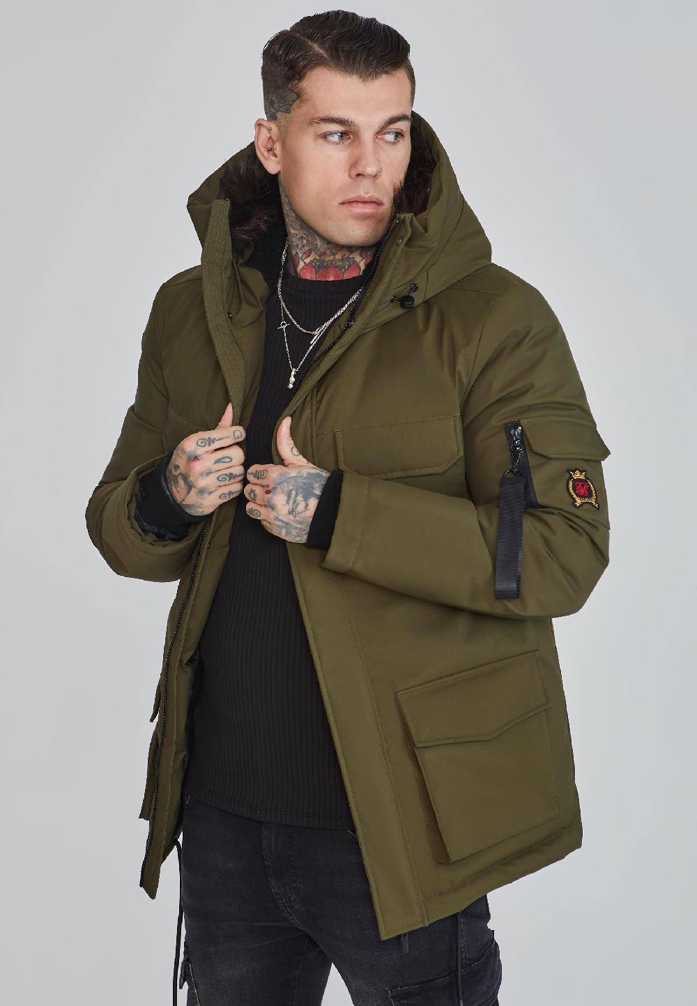 sik silk Green Parka