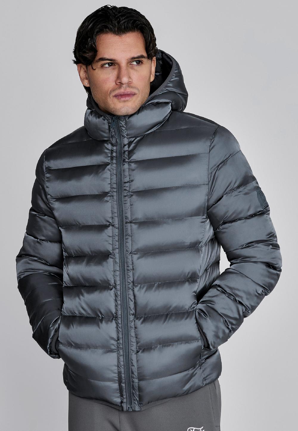 Sik Silk Grey Bubble Jacket