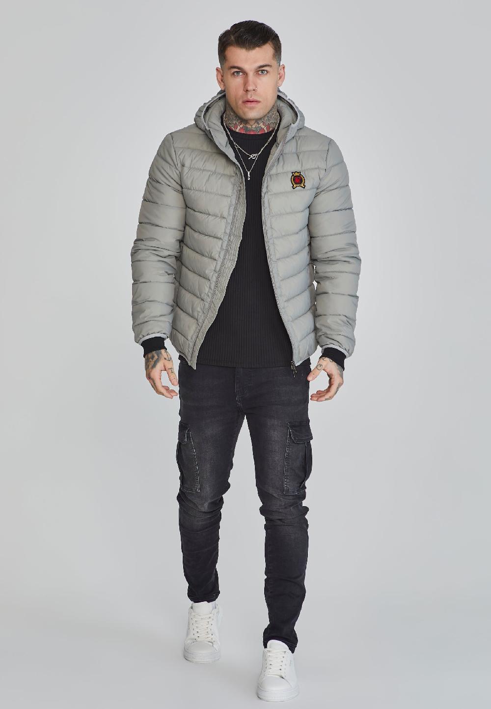 Sik Silk Grey Bubble Jacket