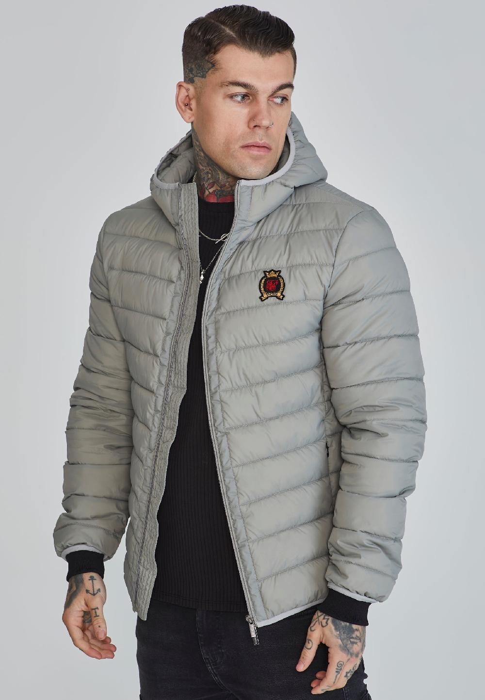 sik silk Grey Bubble Jacket