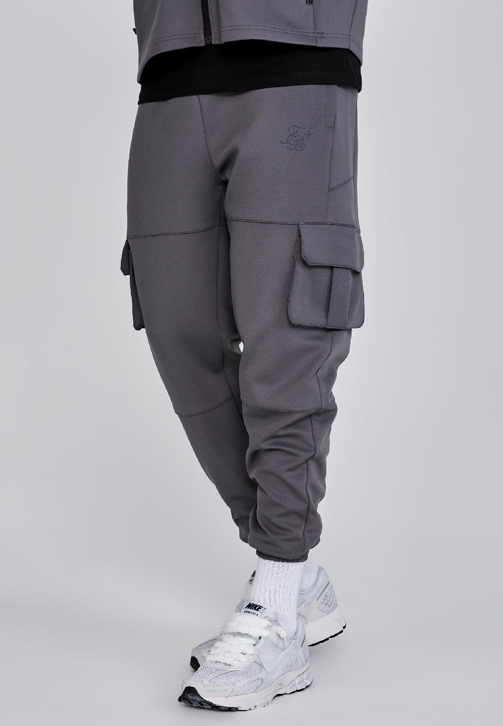 sik silk Grey Cargo Joggers