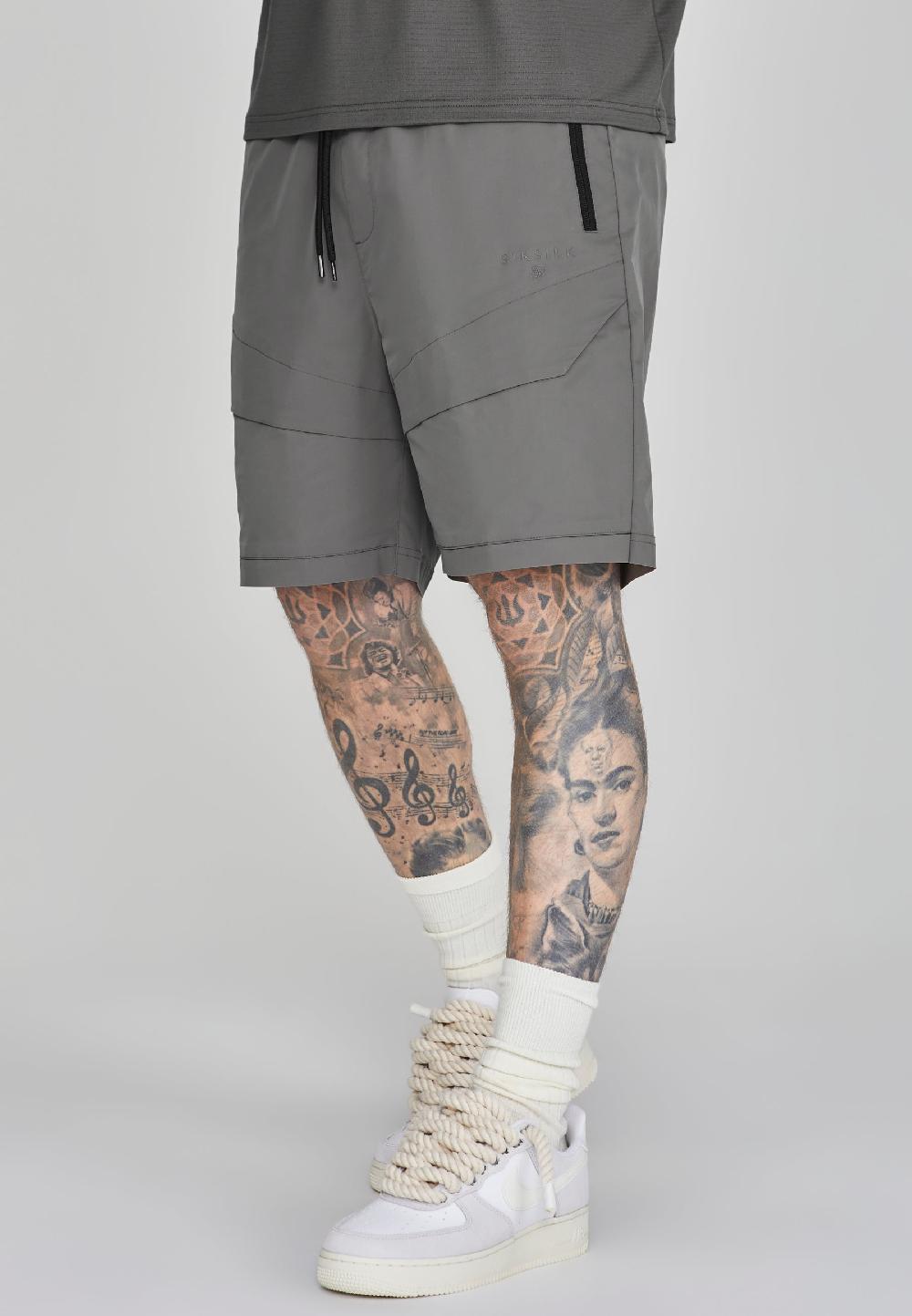 sik silk Grey Cargo Shorts