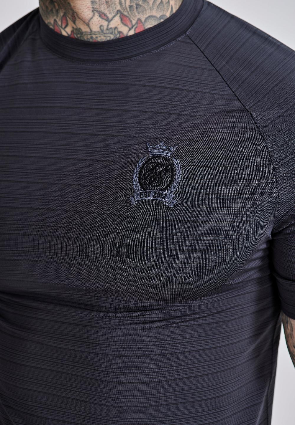 Sik Silk Grey Crest Tech T-Shirt