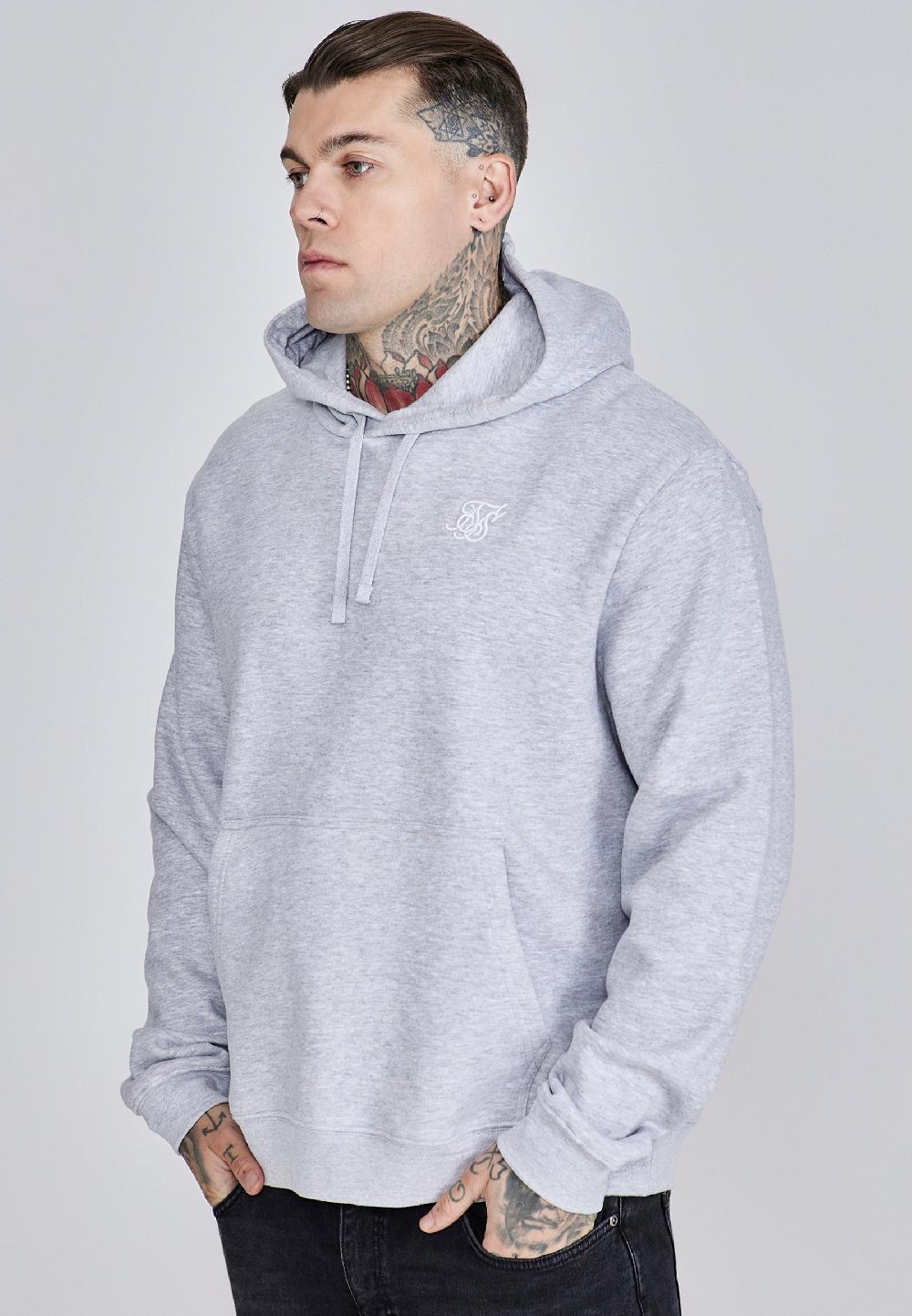 sik silk Grey Essentials Overhead Hoodie