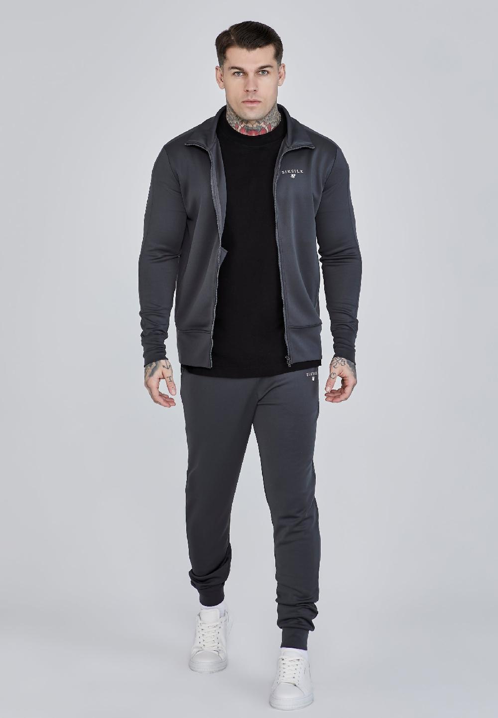 Sik Silk Grey Essentials Poly Track Pants