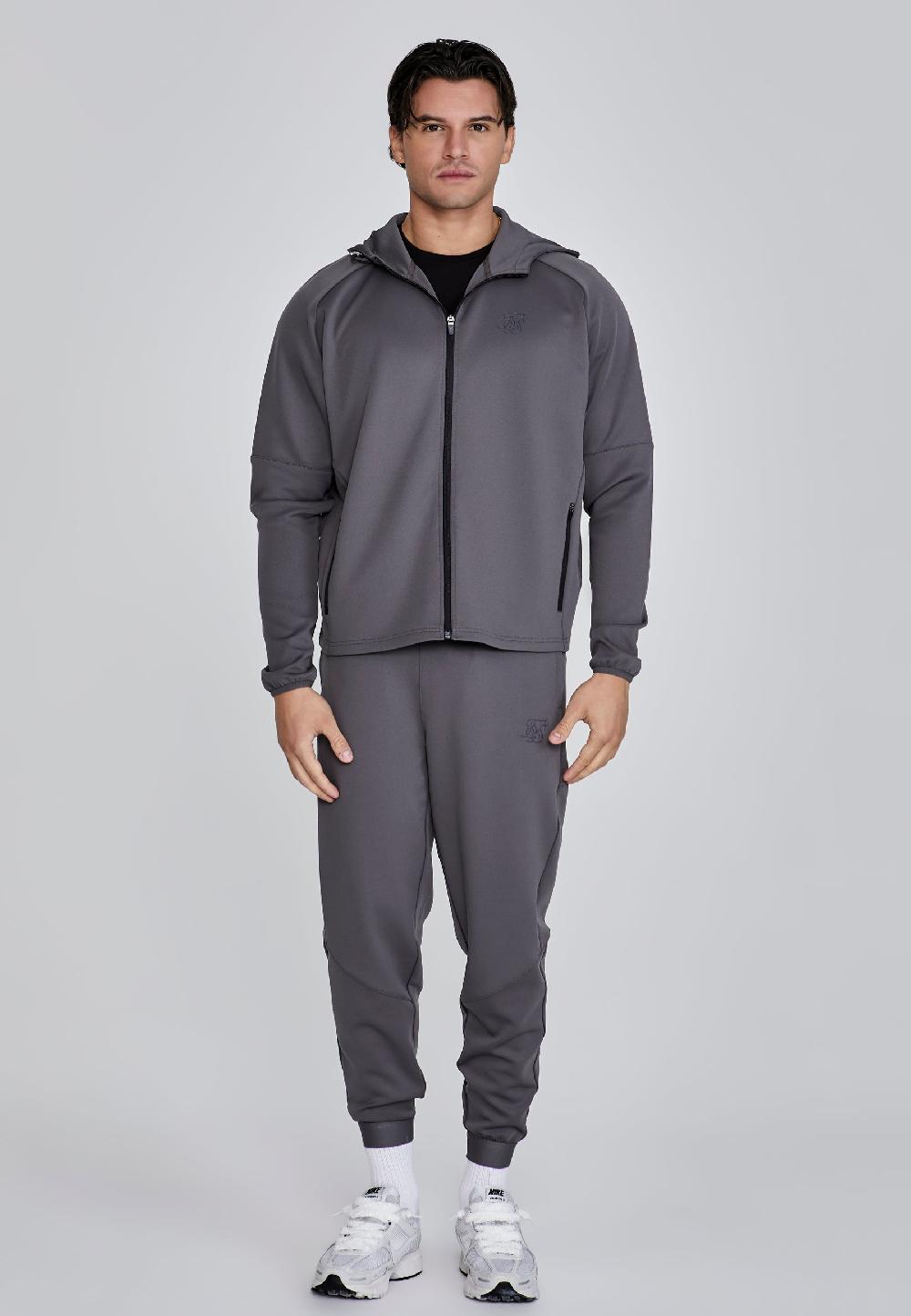 Sik Silk Grey Full Zip Hoodie