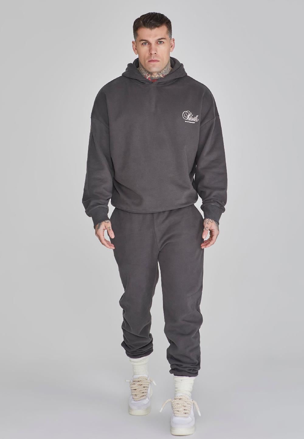 Sik Silk Grey Graphic Joggers