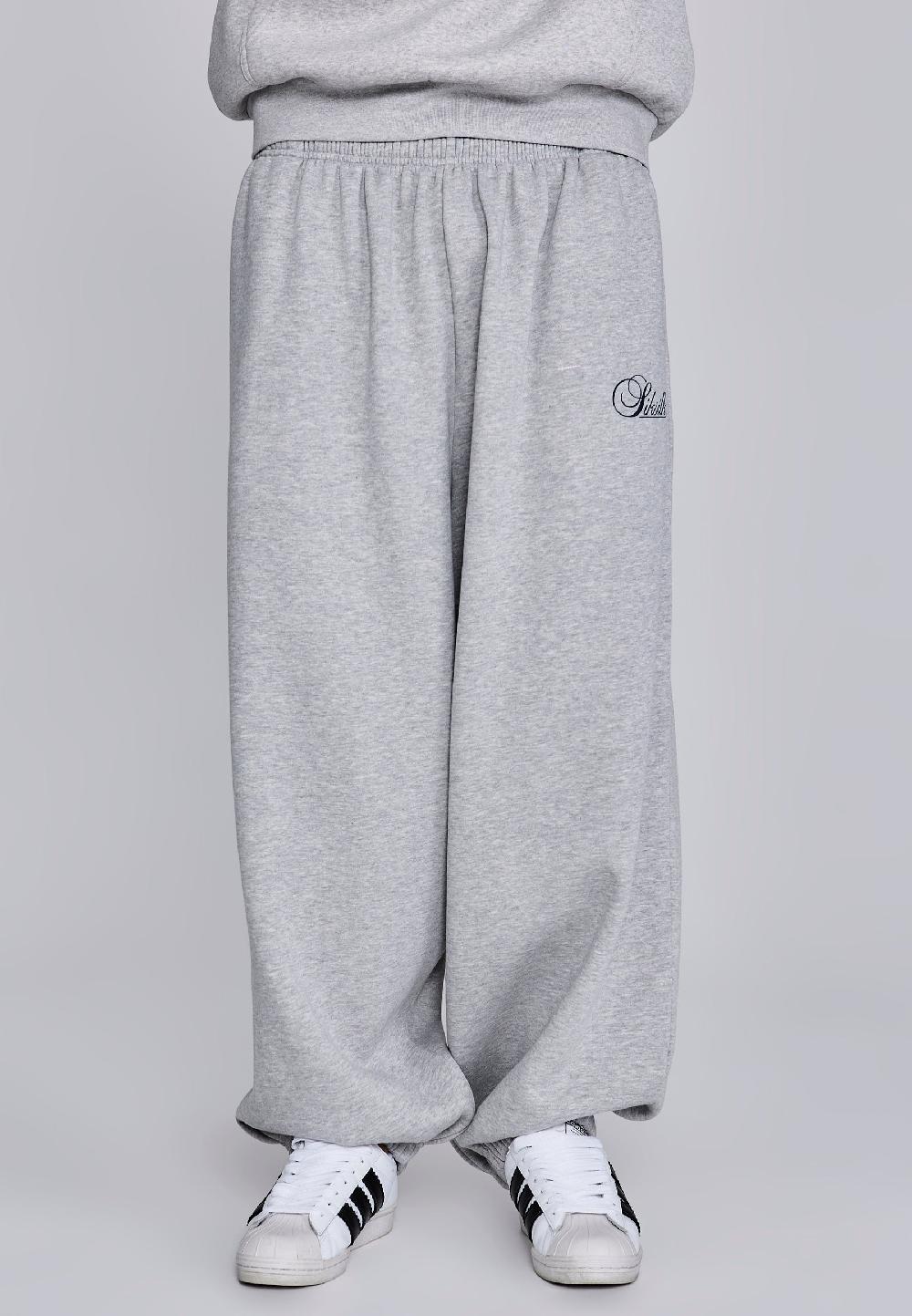 sik silk Grey Marl Essentials Joggers