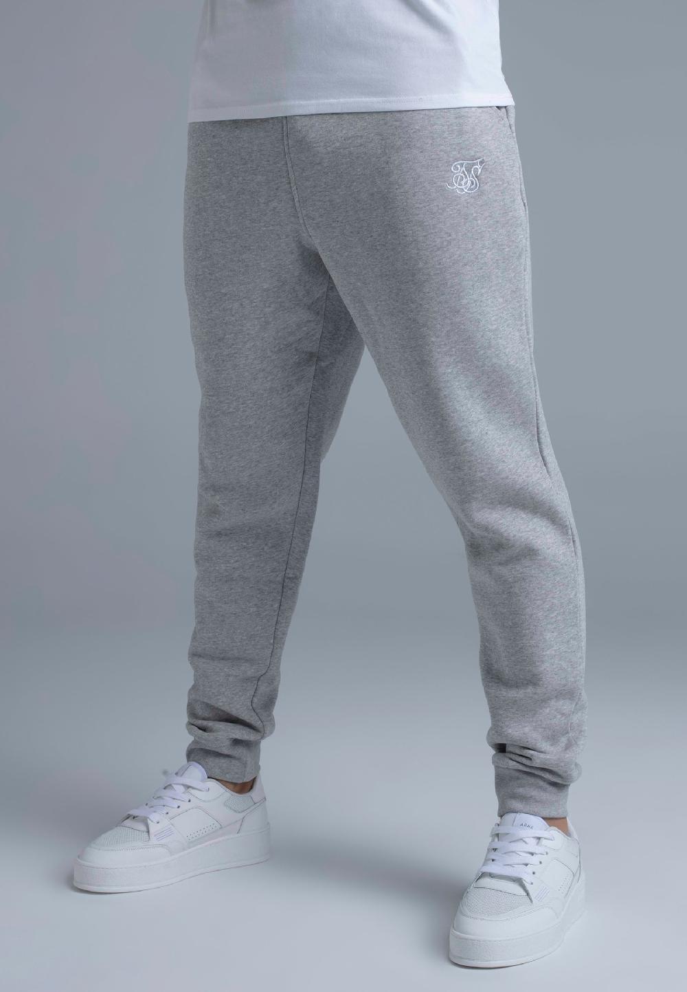 sik silk Grey Marl Essentials Joggers