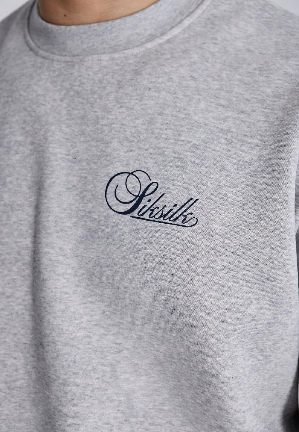 Sik Silk Grey Marl Essentials Sweater