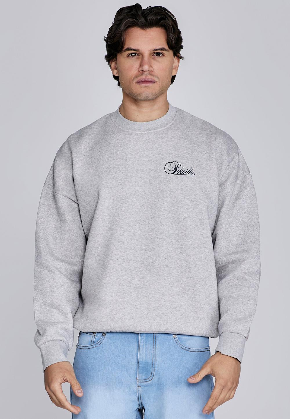 sik silk Grey Marl Essentials Sweater